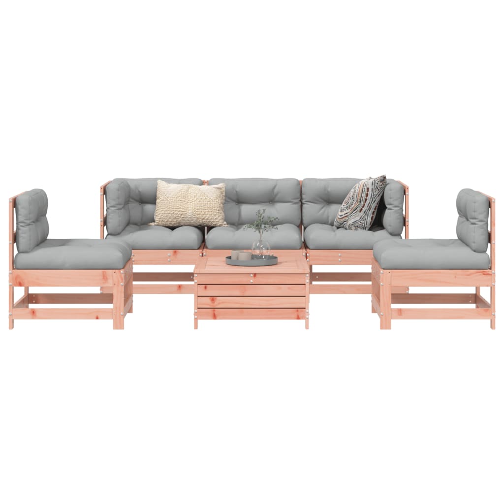 6 Piece Garden Sofa Set Impregnated Wood Pine
