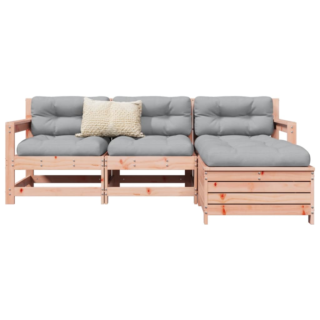 4 Piece Garden Sofa Set Impregnated Wood Pine