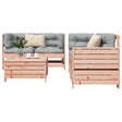 5 Piece Garden Sofa Set Solid Wood Pine