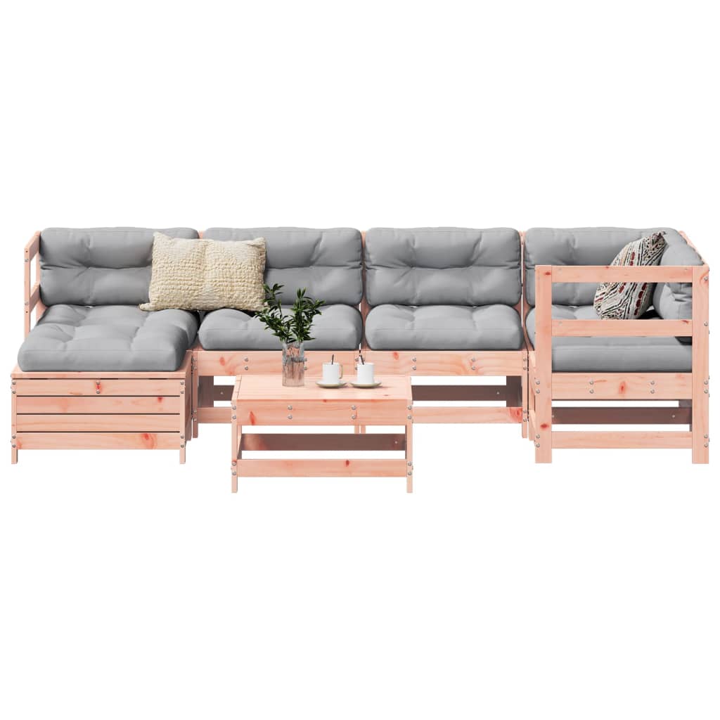 7 Piece Garden Sofa Set Solid Wood Pine