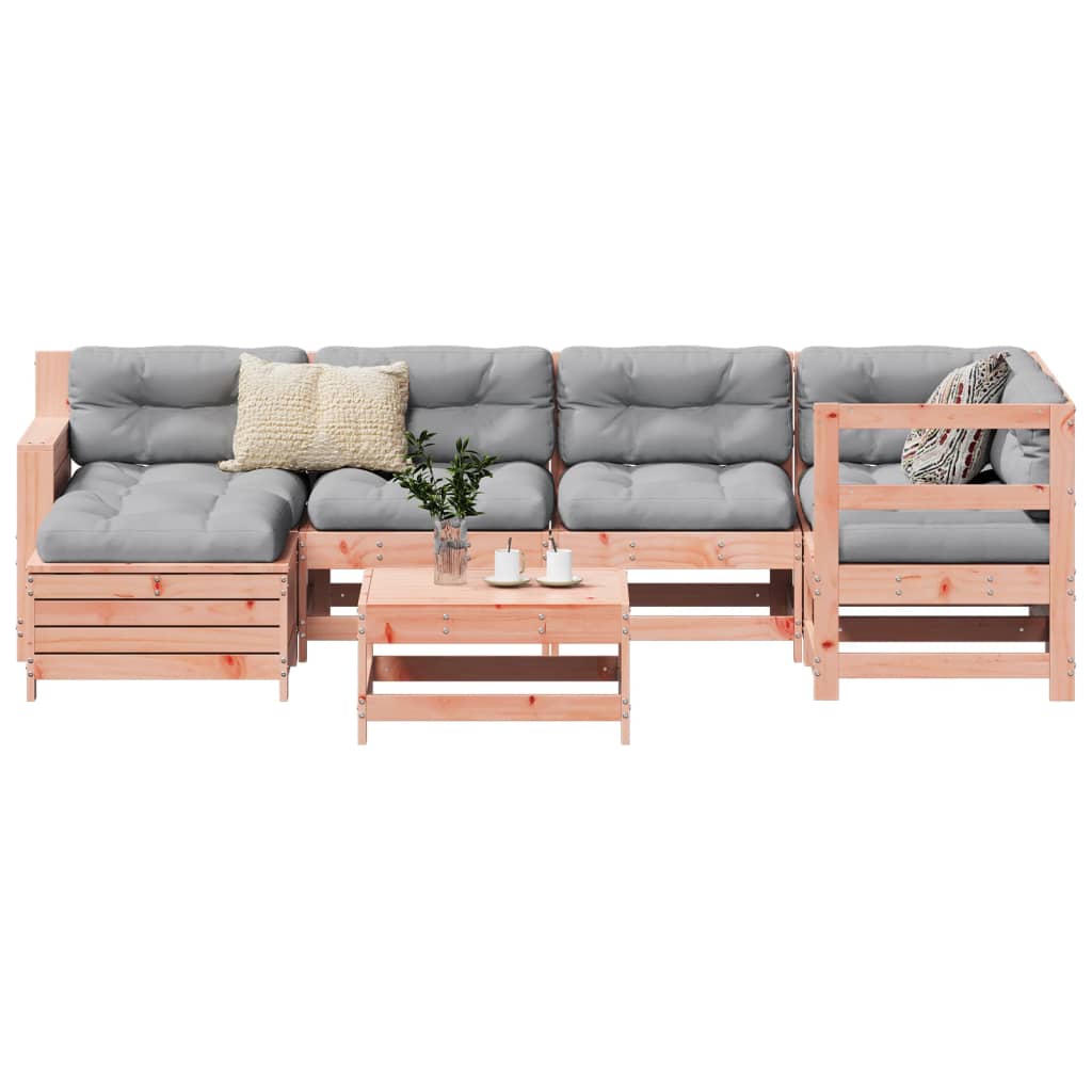 7 Piece Garden Sofa Set Solid Wood Pine