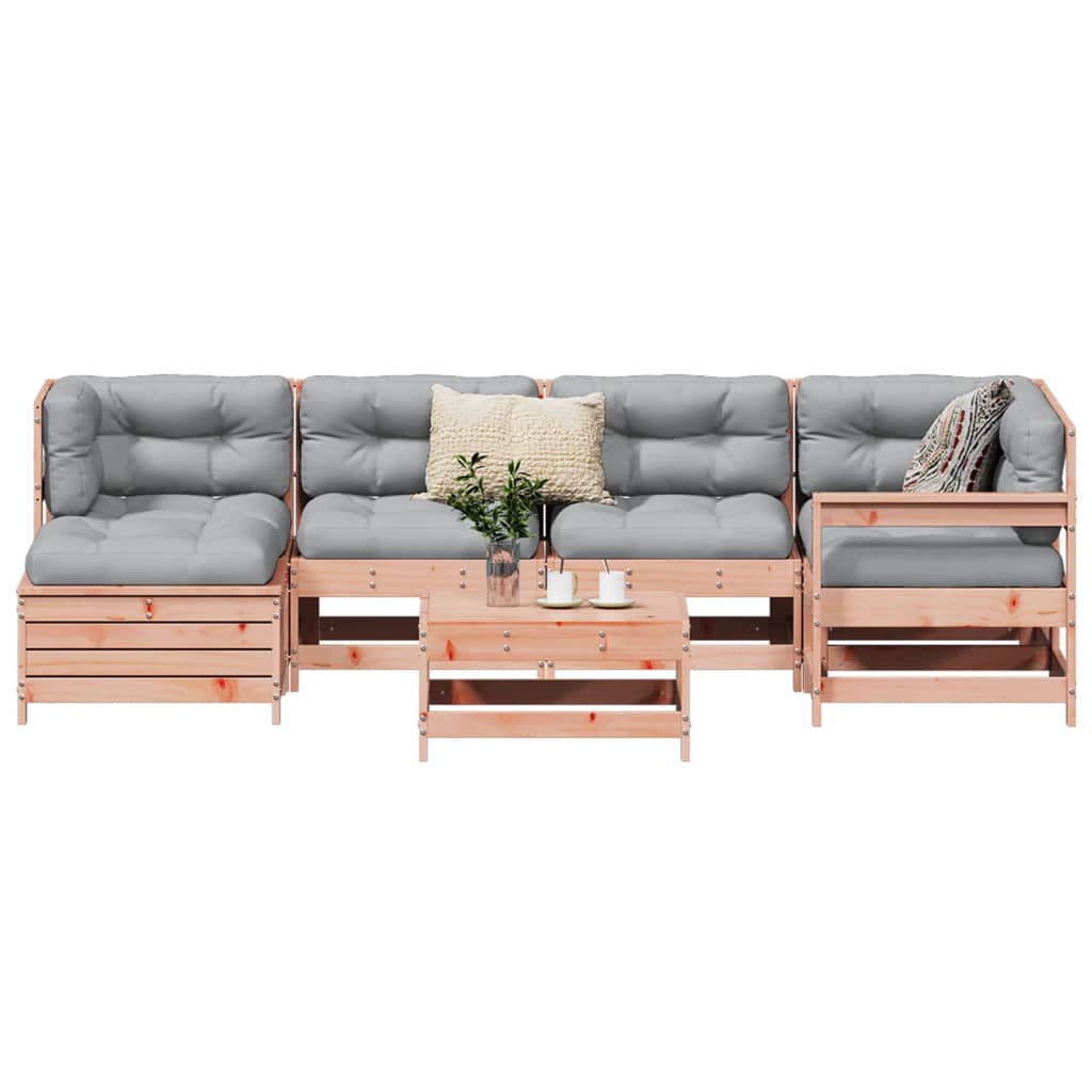 7 Piece Garden Sofa Set Solid Wood Pine