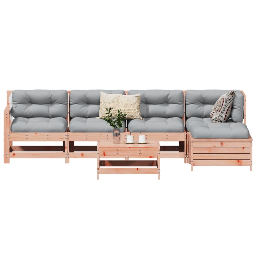 6 Piece Garden Sofa Set Impregnated Wood Pine
