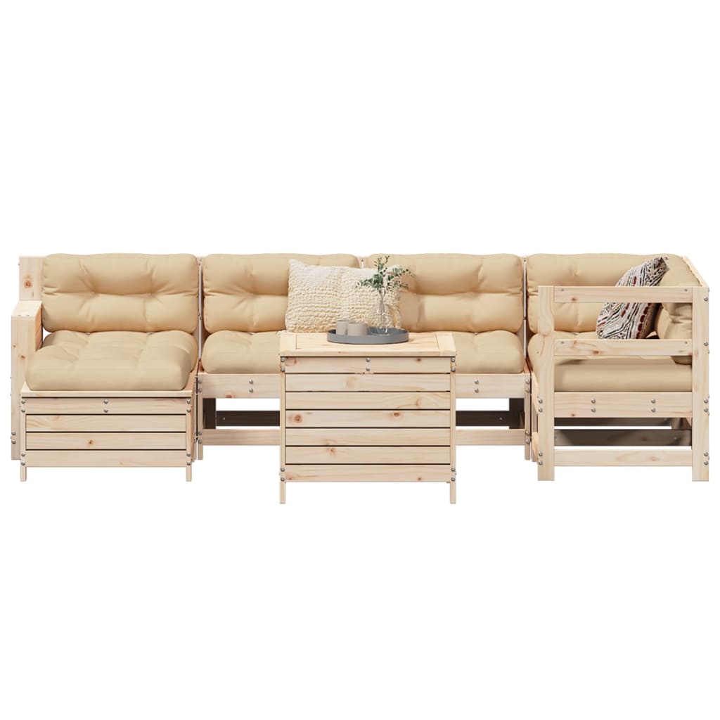 7 Piece Garden Sofa Set Impregnated Wood Pine