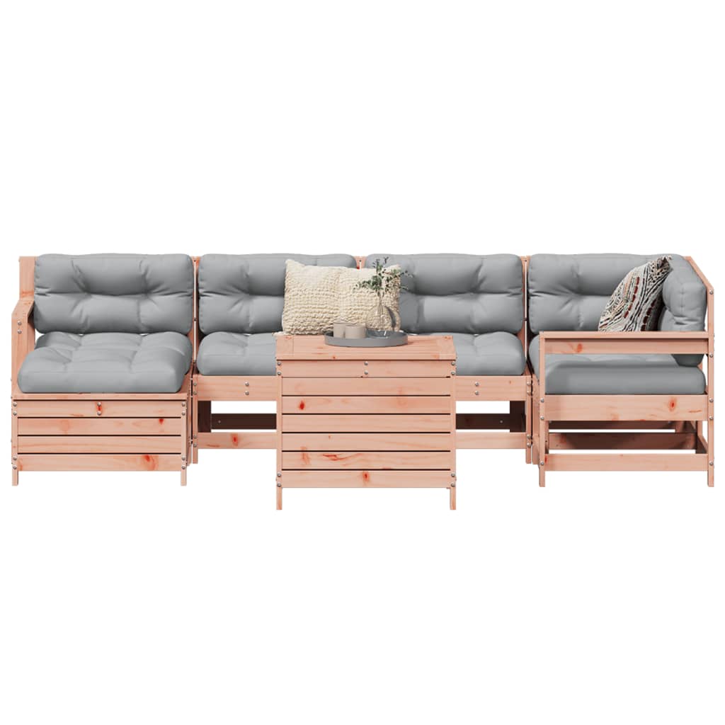 7 Piece Garden Sofa Set Solid Wood Pine