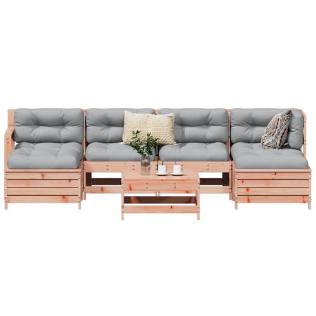 7 Piece Garden Sofa Set Solid Wood Pine