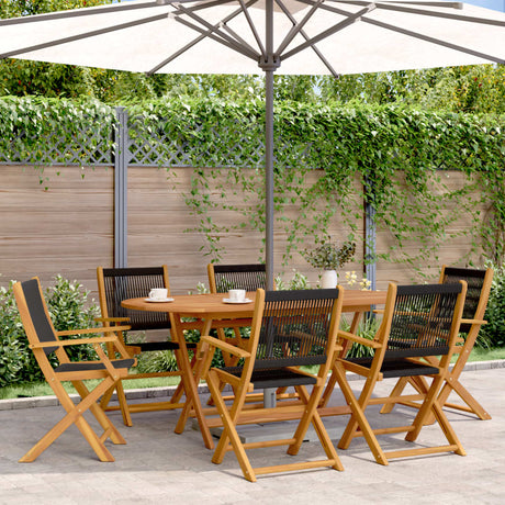 Garden Chairs 2 Pcs Solid Wood Acacia And Polypropylene
