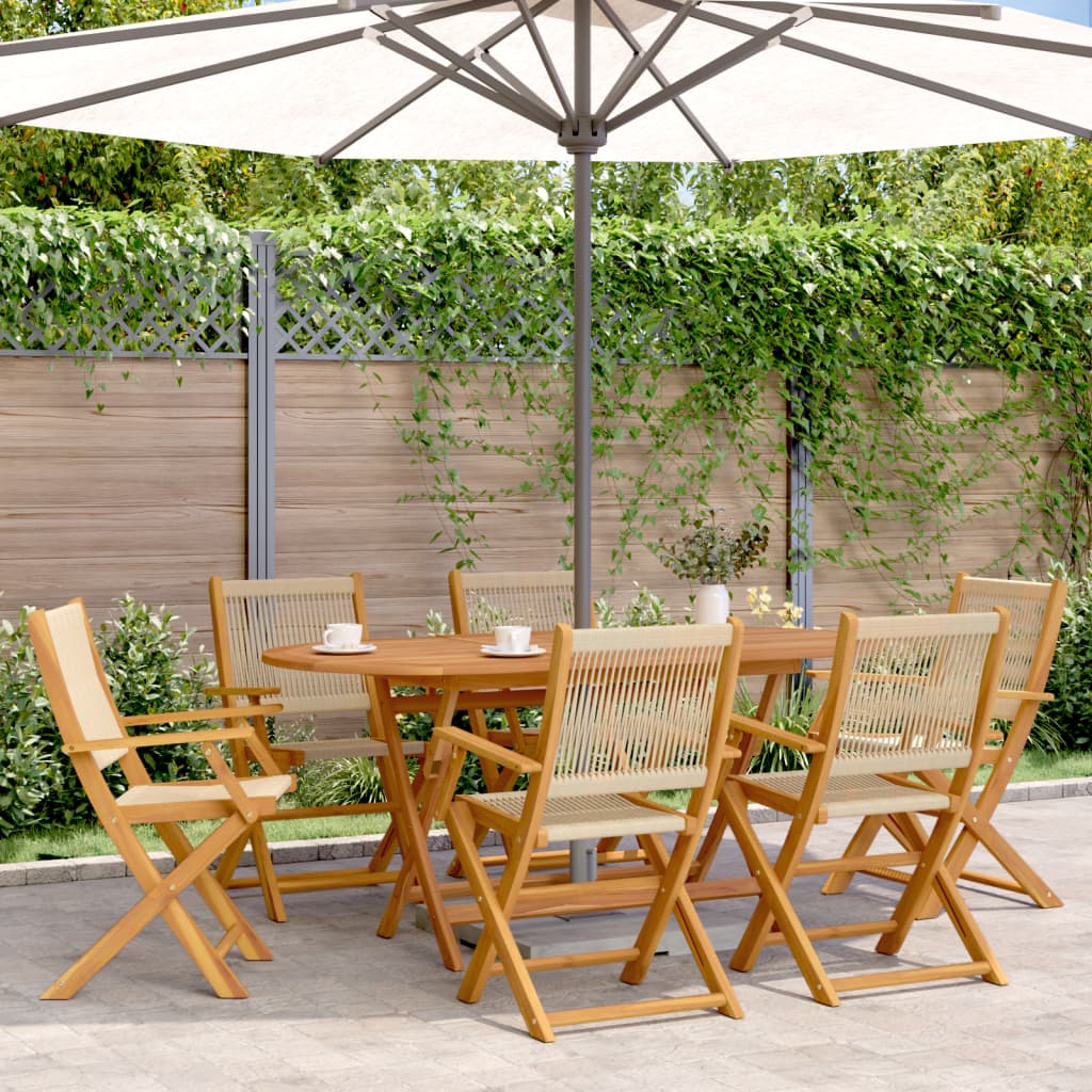 Garden Chairs 2 Pcs Solid Wood Acacia And Polypropylene