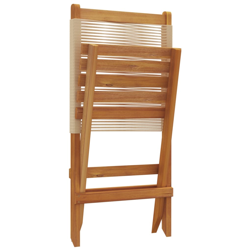Folding Garden Chairs 6 Pcs Solid Wood Acacia