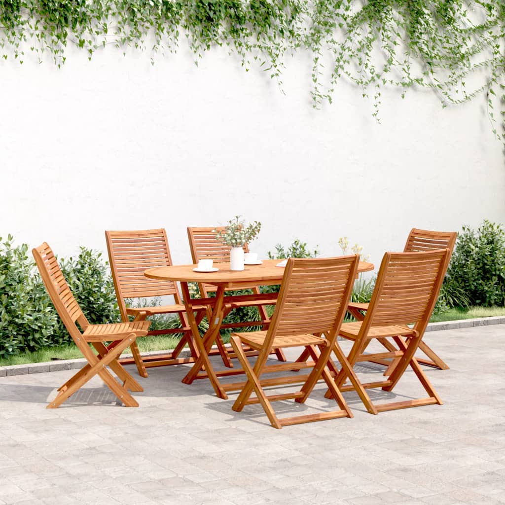 Folding Garden Chairs 4 Pcs 57X66X95 Cm Solid Wood Acacia