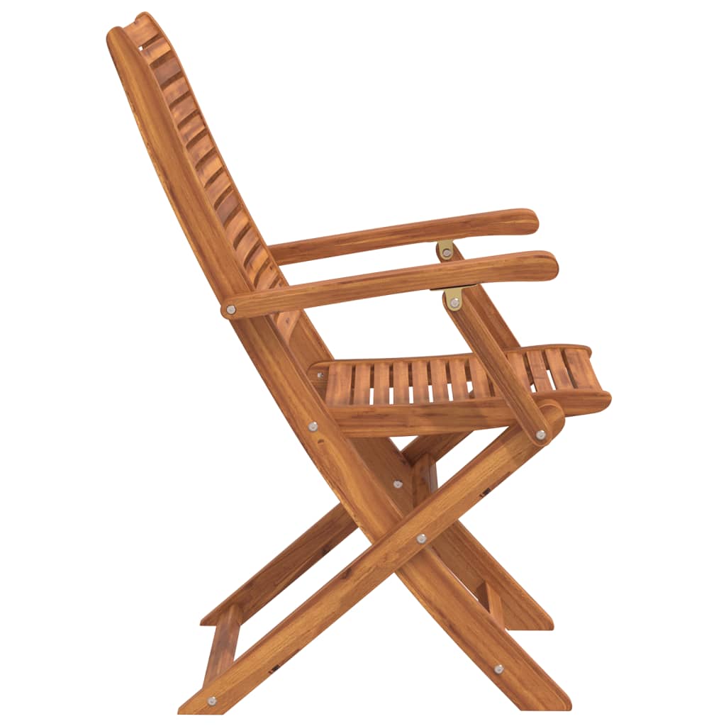 Folding Garden Chairs 4 Pcs 57X66X95 Cm Solid Wood Acacia