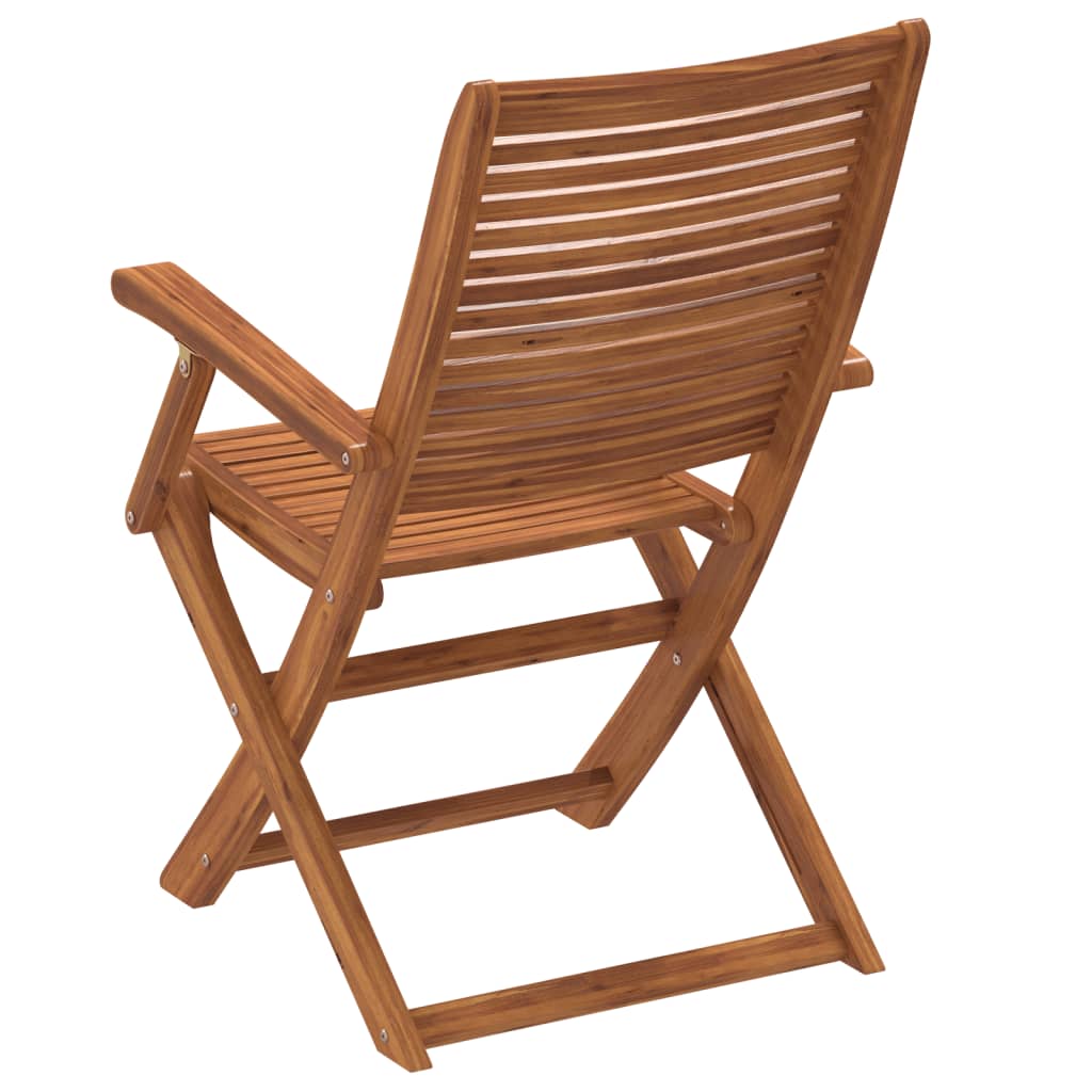 Folding Garden Chairs 4 Pcs 57X66X95 Cm Solid Wood Acacia