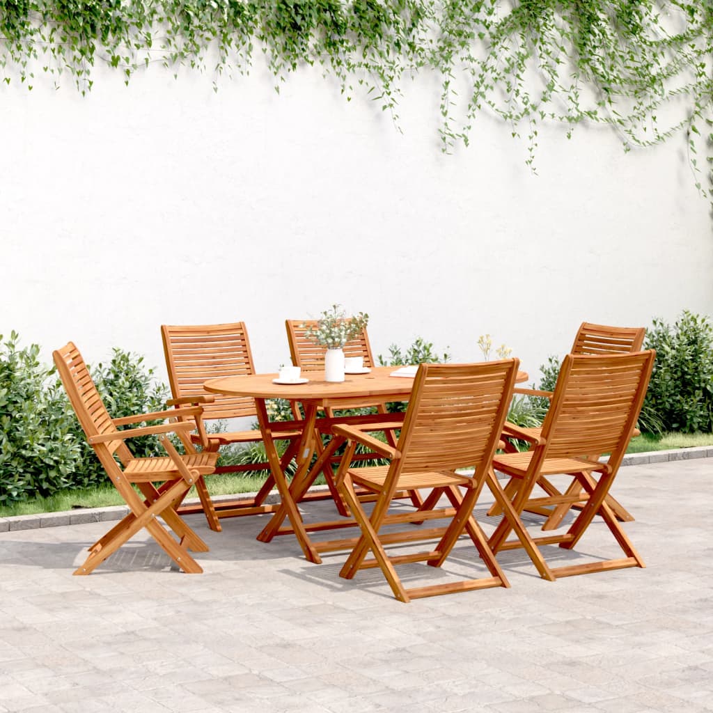 Folding Garden Chairs 4 Pcs 57X66X95 Cm Solid Wood Acacia