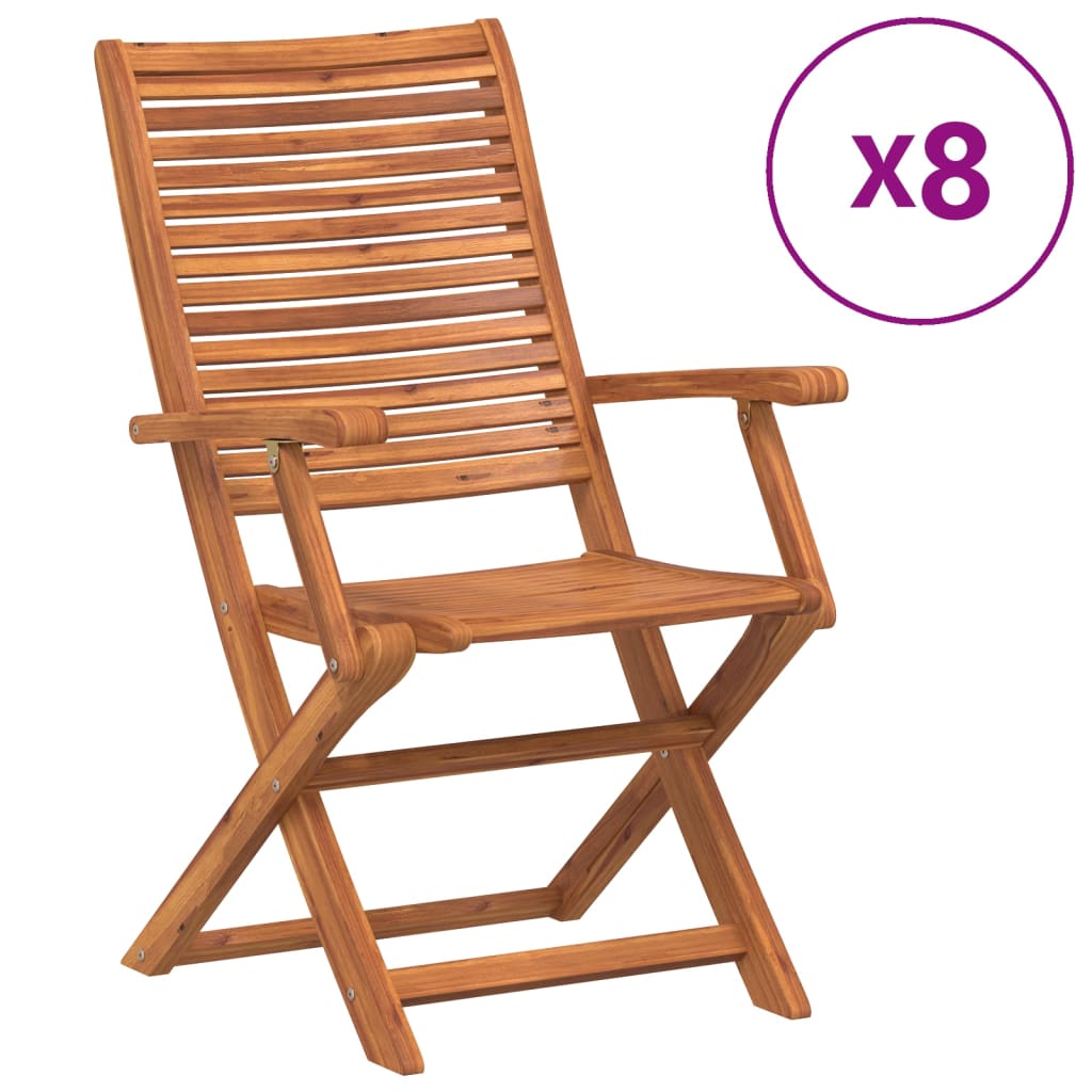 Folding Garden Chairs 4 Pcs 57X66X95 Cm Solid Wood Acacia