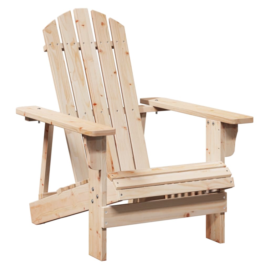 Adirondack Chair With Ottoman Wood Solid Wood Fir