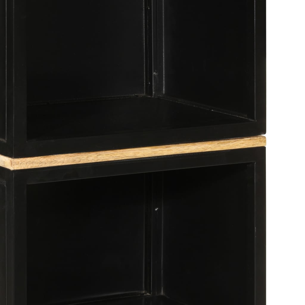 Bathroom Cabinet 40X27X180 Cm Iron And Solid Wood Mango