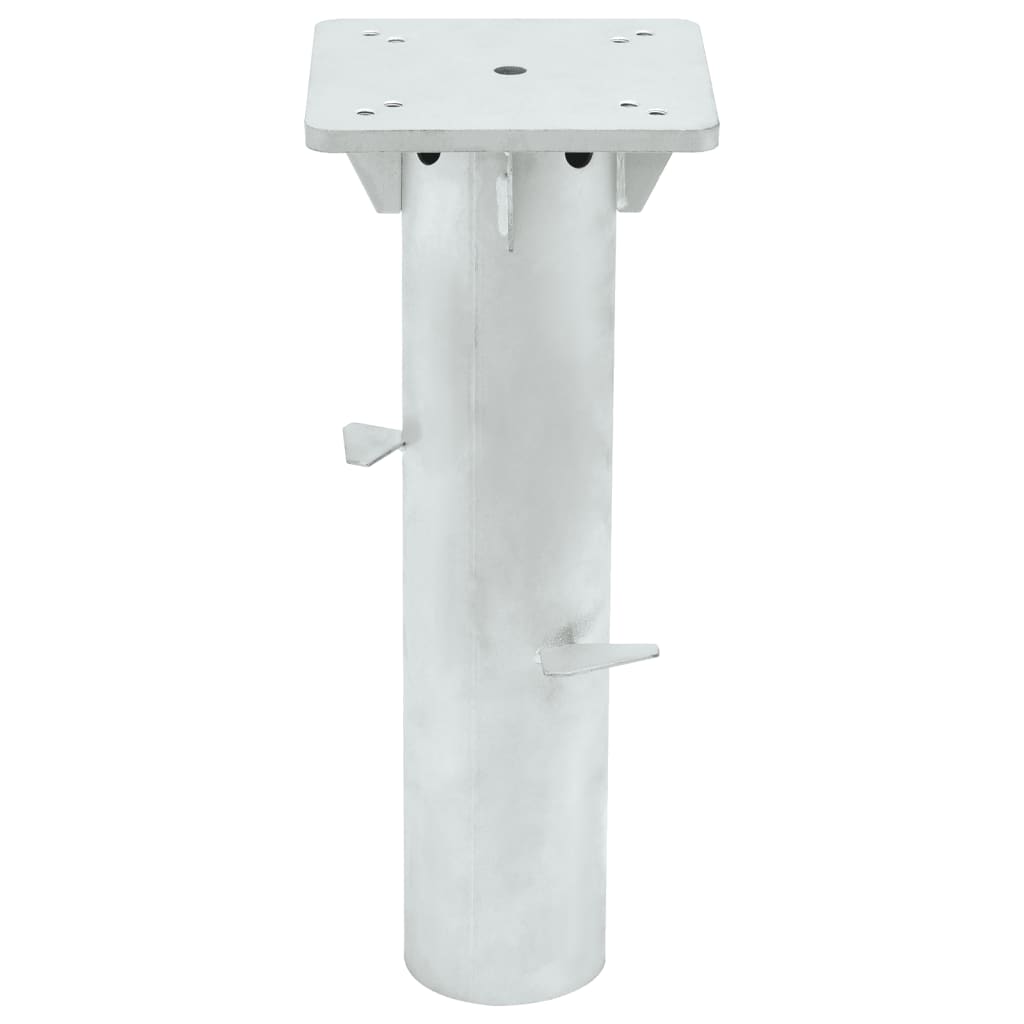 In-Ground Parasol Base Silver 16X16X39.5 Cm Steel