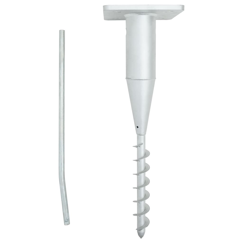 In-Ground Parasol Base With Rod 16X16X52 Cm Steel