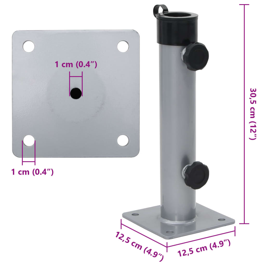 Parasol Base For Ø38/48 Mm Pole Steel