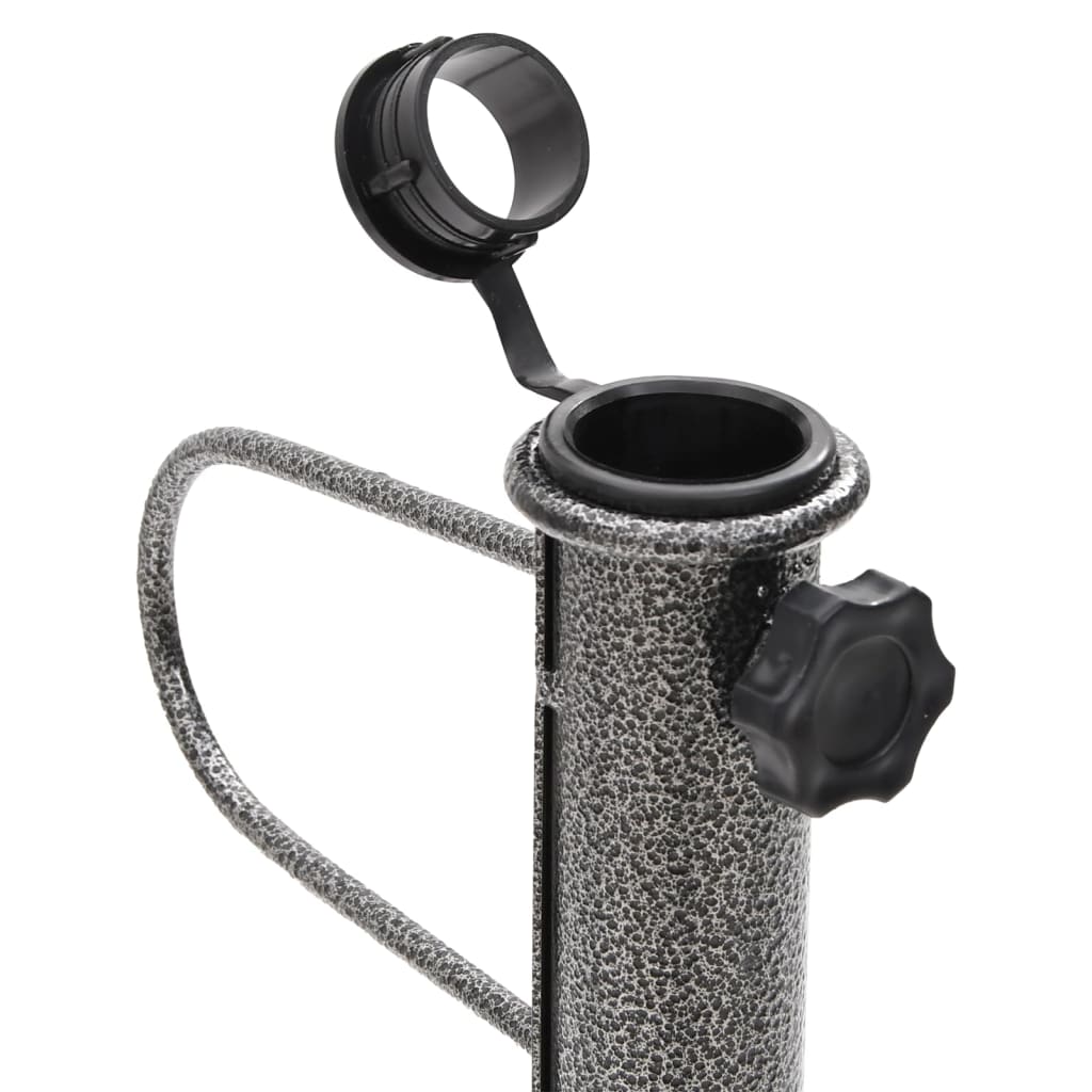 Parasol Stands With Spikes 2 Pcs 19X42 Cm Galvanised Steel