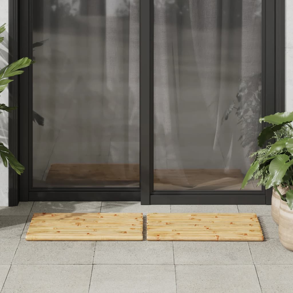 Bath Mats 2 Pcs Bamboo