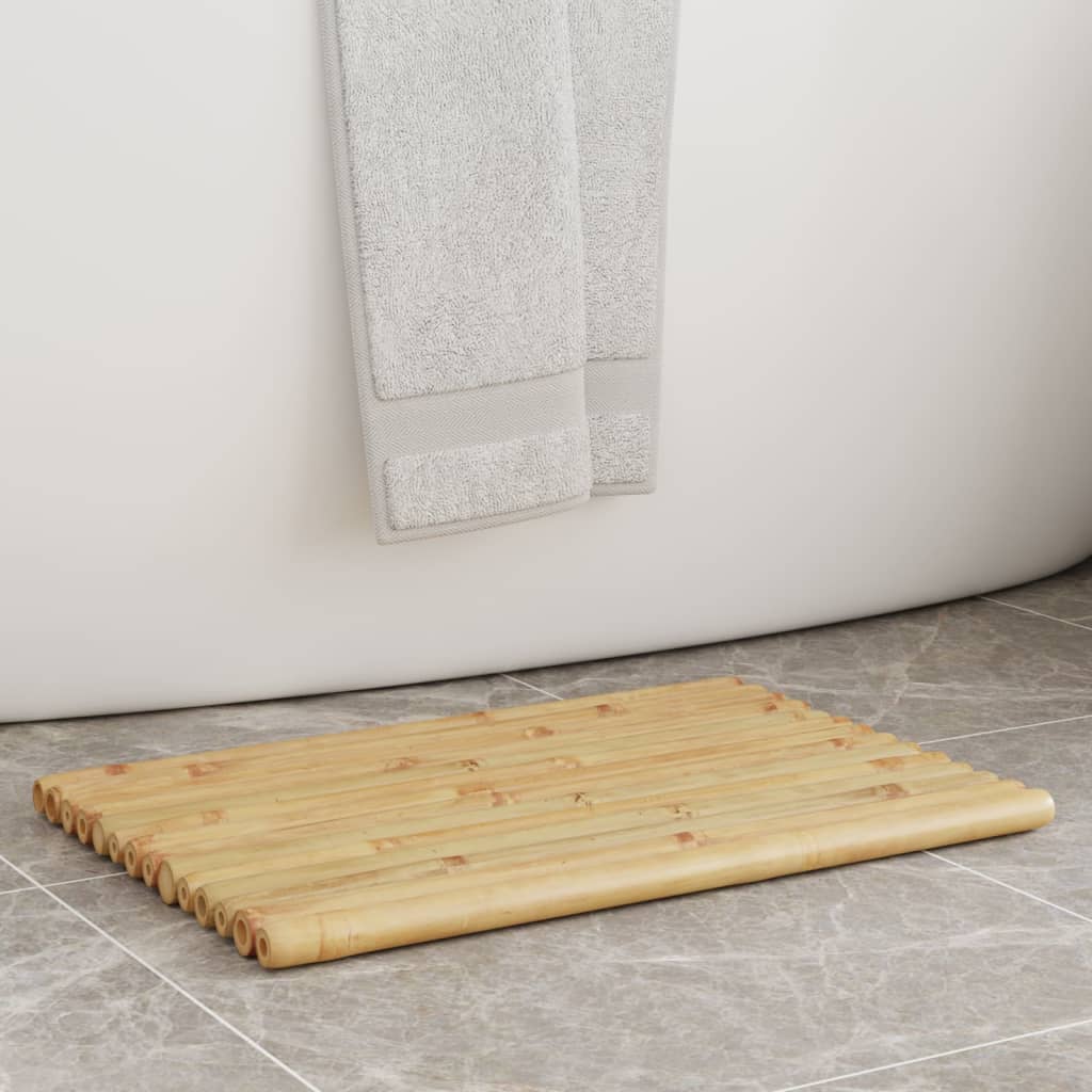 Bath Mats 2 Pcs Bamboo