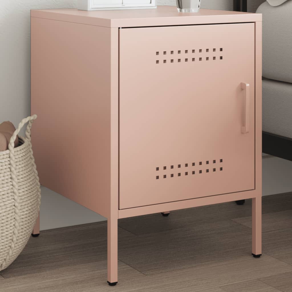 Bedside Cabinets 2 Pcs 36X39X50.5 Cm Steel