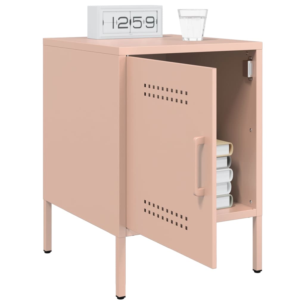 Bedside Cabinets 2 Pcs 36X39X50.5 Cm Steel