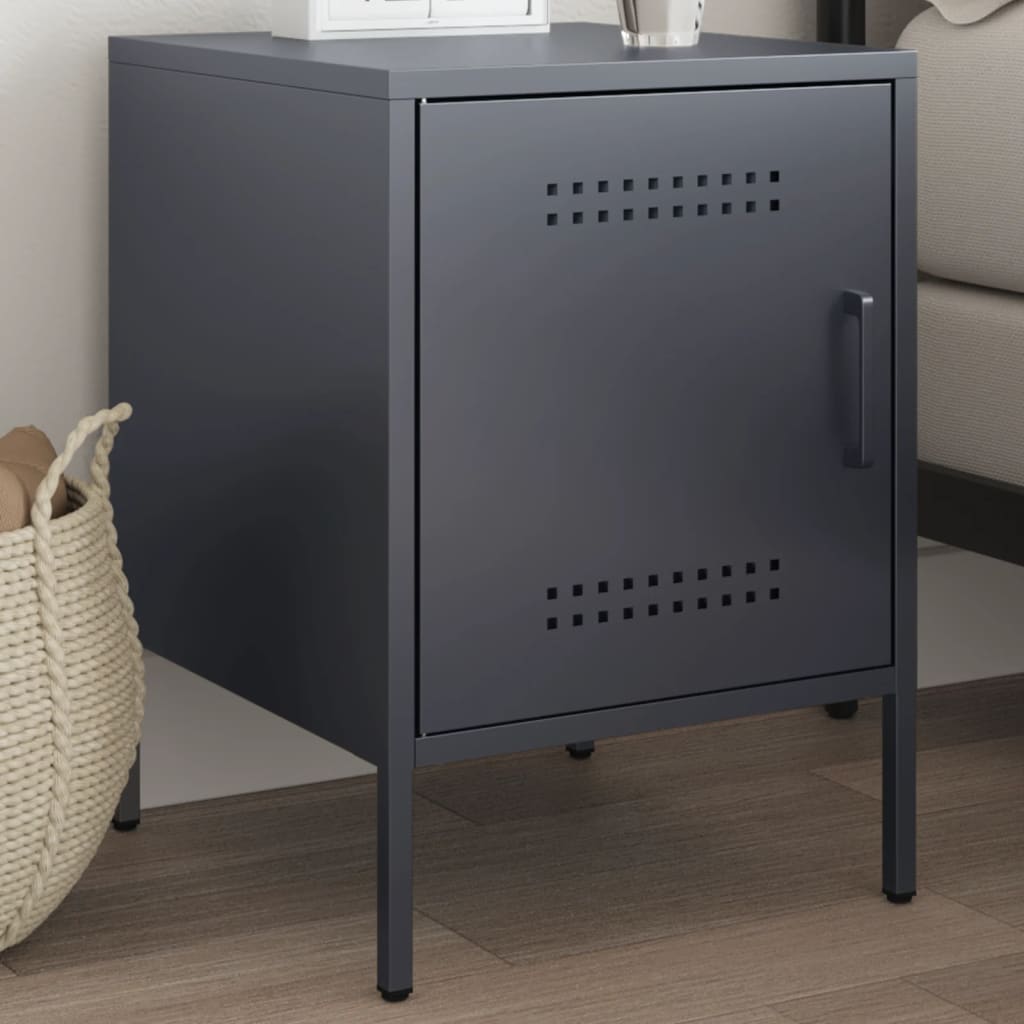 Bedside Cabinets 2 Pcs 36X39X50.5 Cm Steel