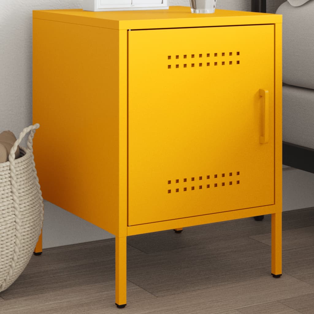 Bedside Cabinets 2 Pcs 36X39X50.5 Cm Steel