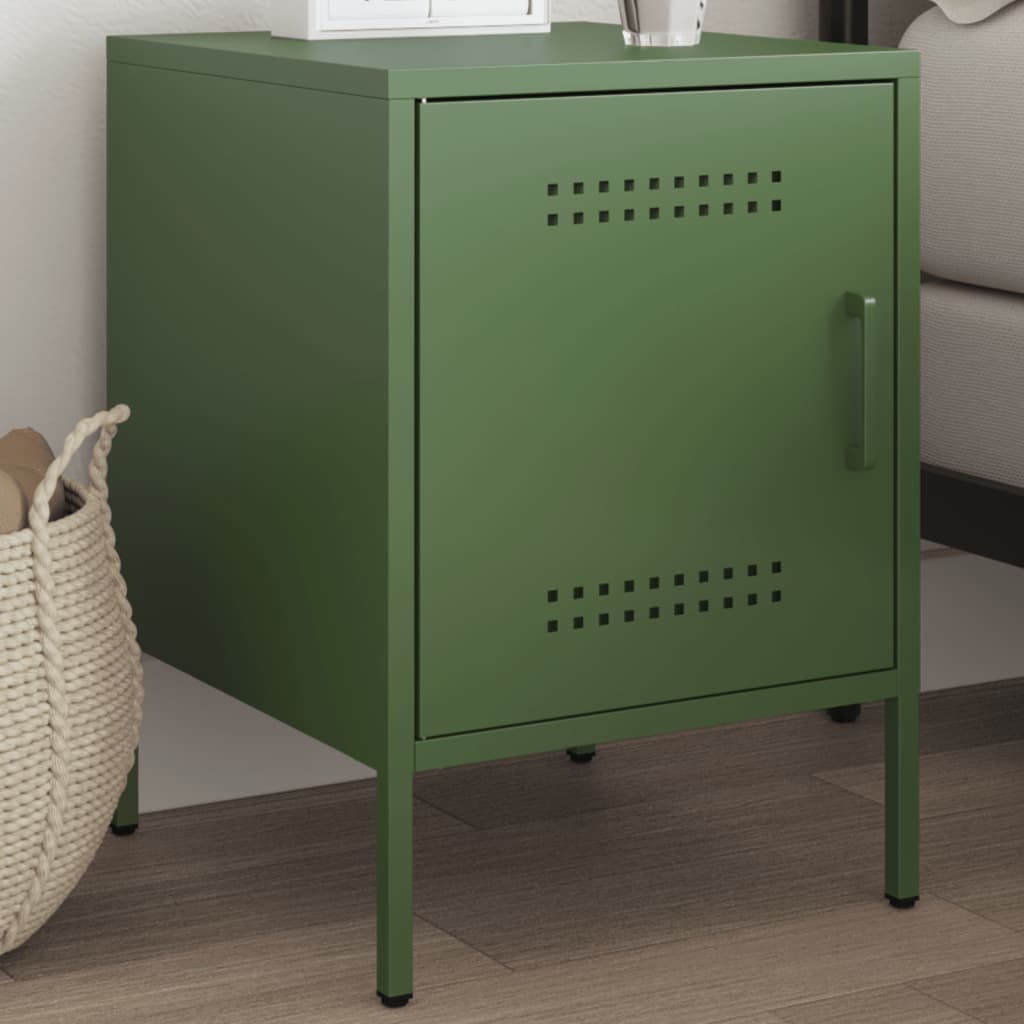 Bedside Cabinets 2 Pcs 36X39X50.5 Cm Steel