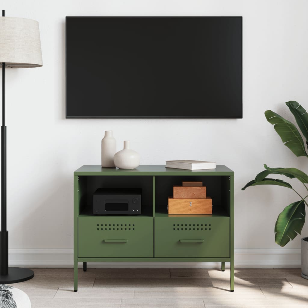 Tv Cabinet Olive 68X39X50.5 Cm Steel
