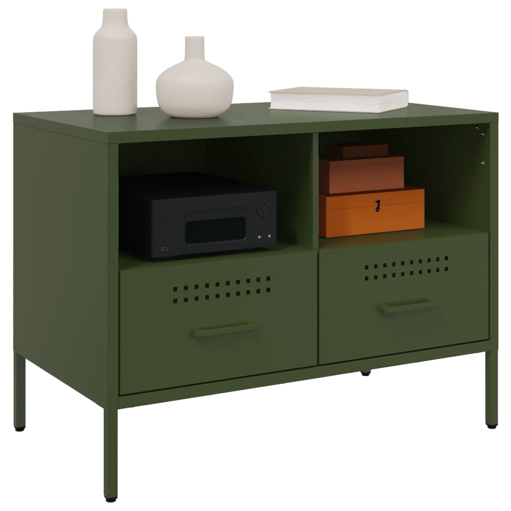 Tv Cabinet Olive 68X39X50.5 Cm Steel