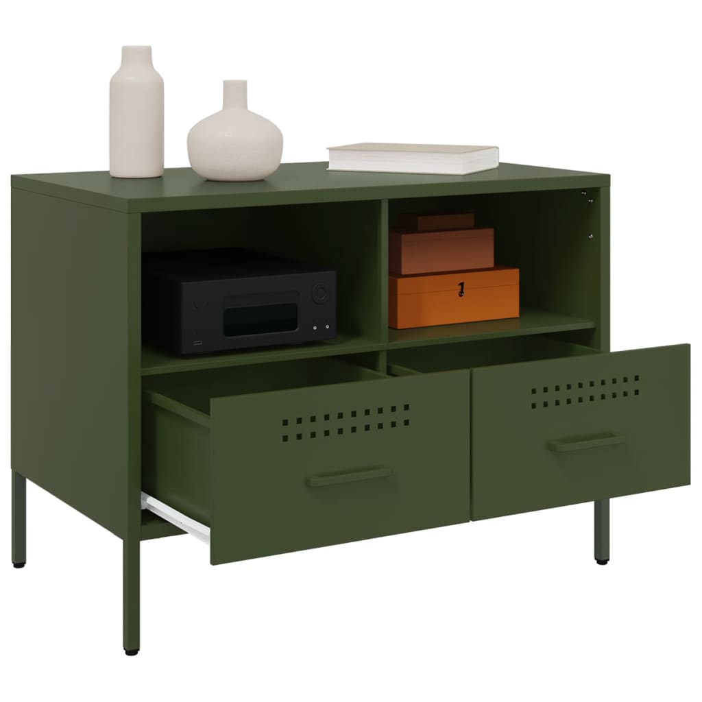 Tv Cabinet Olive 68X39X50.5 Cm Steel