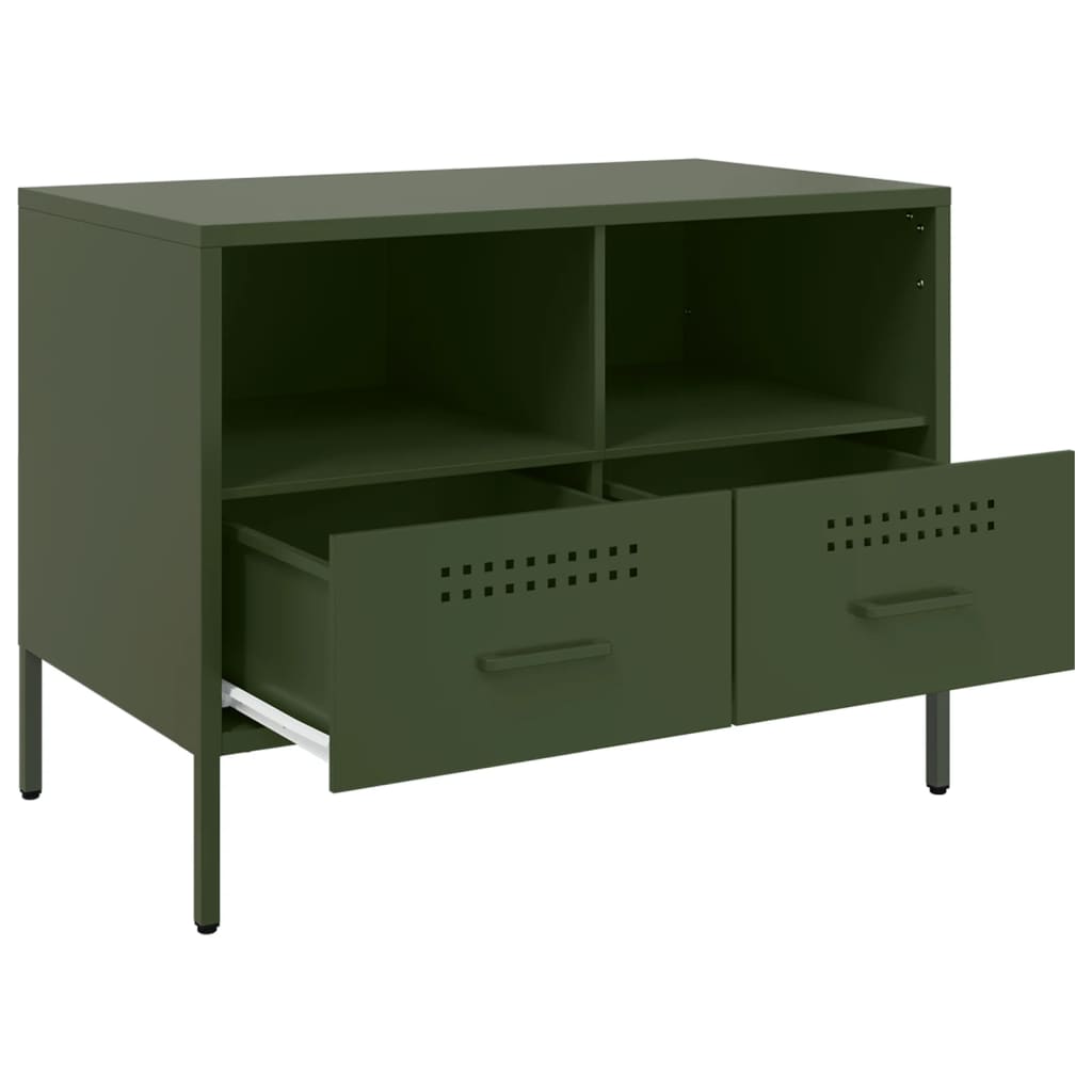 Tv Cabinet Olive 68X39X50.5 Cm Steel