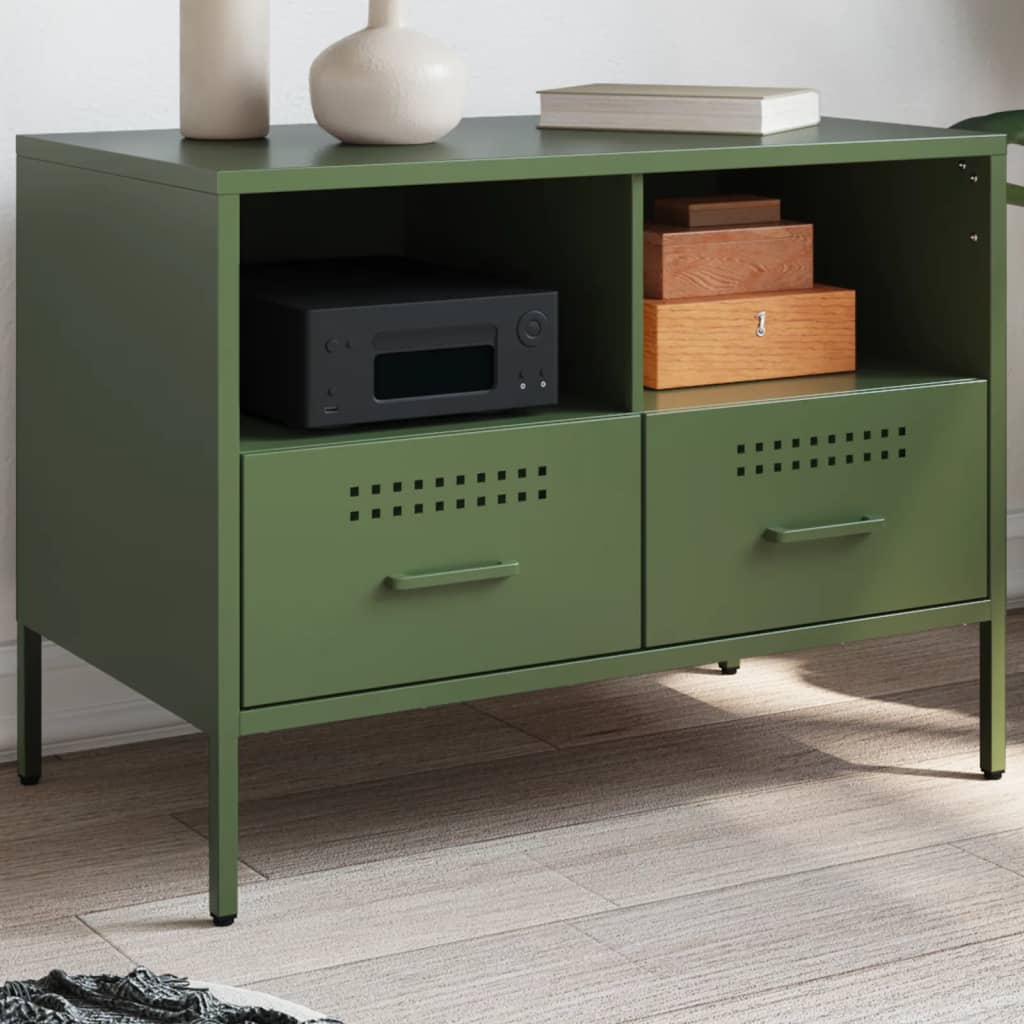 Tv Cabinet Olive 68X39X50.5 Cm Steel