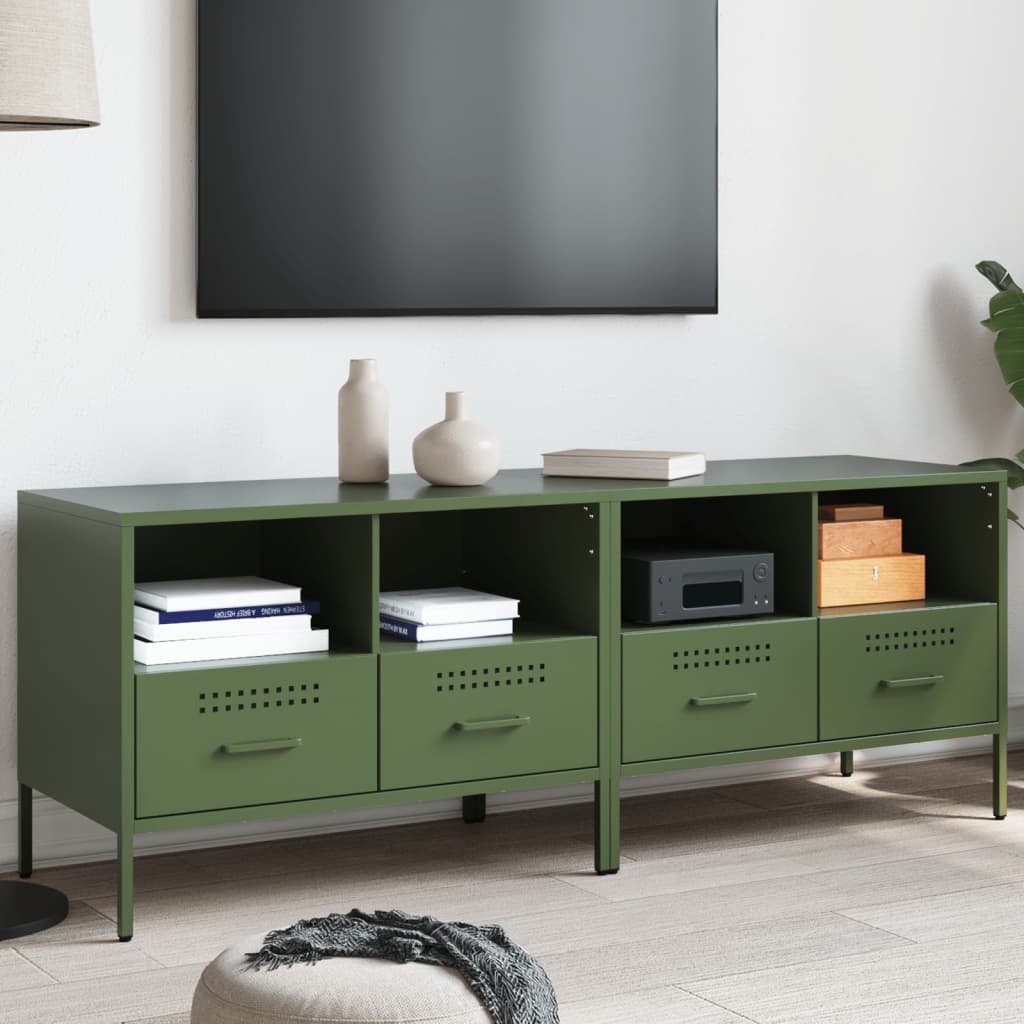 Tv Cabinet Olive 68X39X50.5 Cm Steel