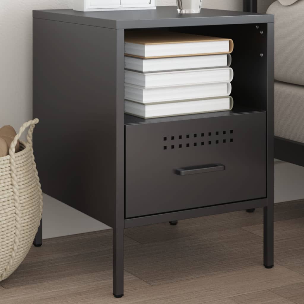Bedside Cabinets 2 Pcs 36X39X50.5 Cm Steel