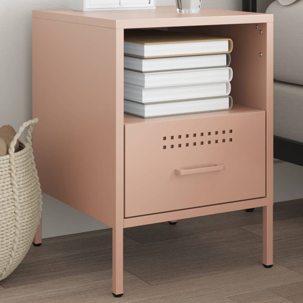 Bedside Cabinets 2 Pcs 36X39X50.5 Cm Steel