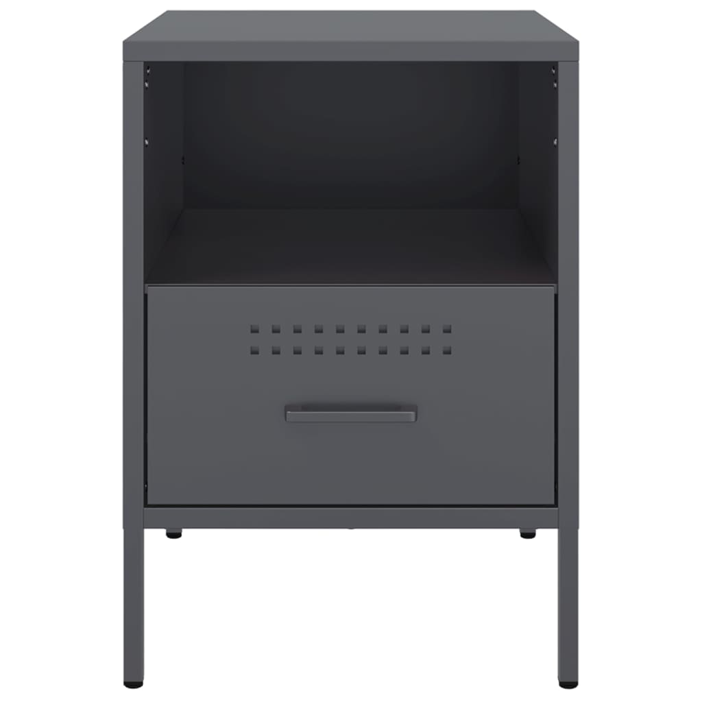 Bedside Cabinets 2 Pcs 36X39X50.5 Cm Steel