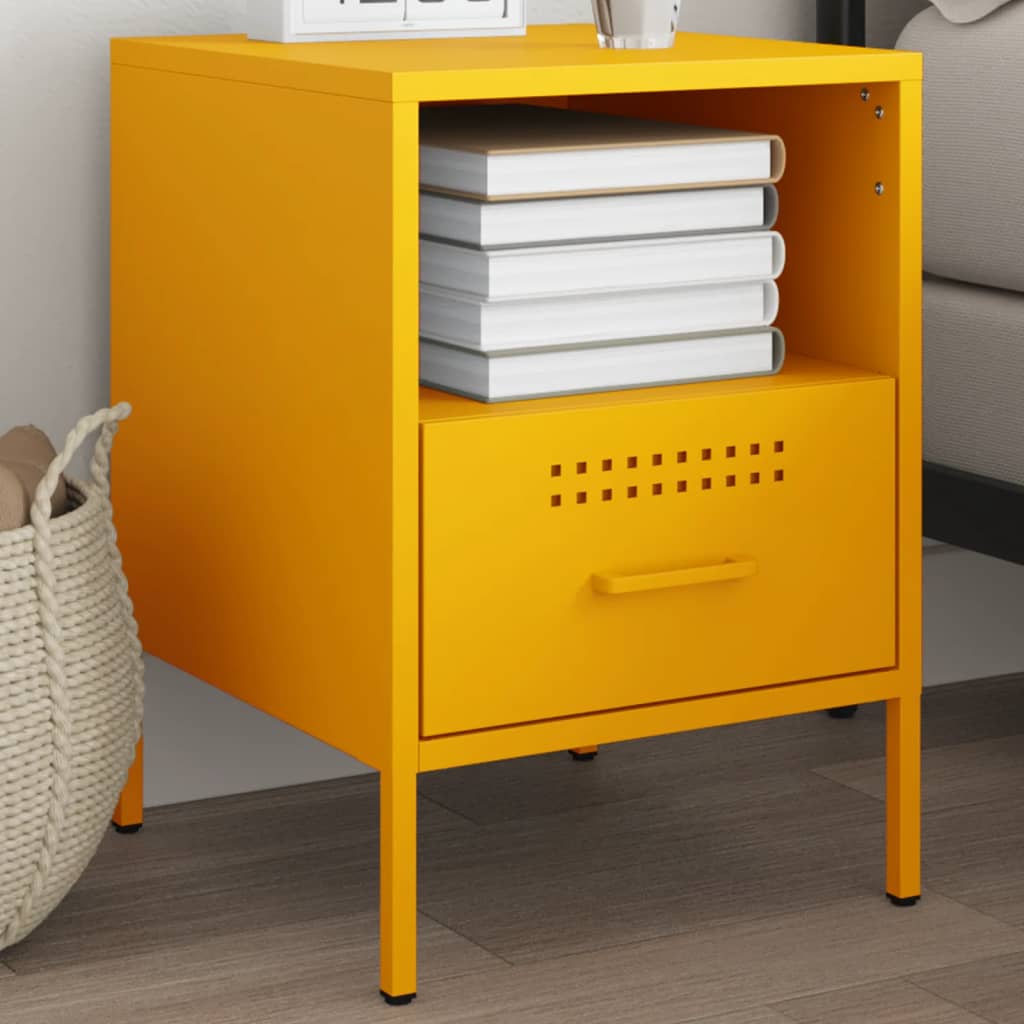 Bedside Cabinets 2 Pcs 36X39X50.5 Cm Steel
