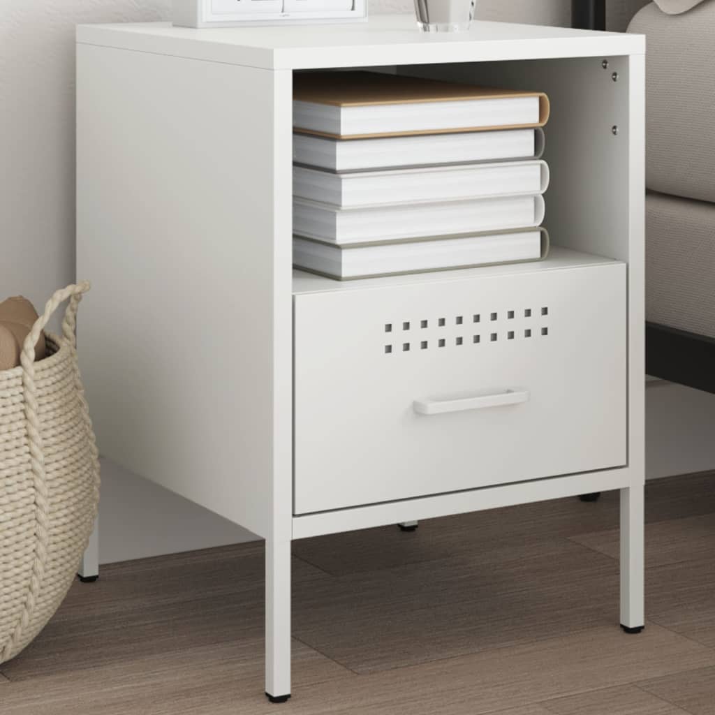 Bedside Cabinets 2 Pcs 36X39X50.5 Cm Steel