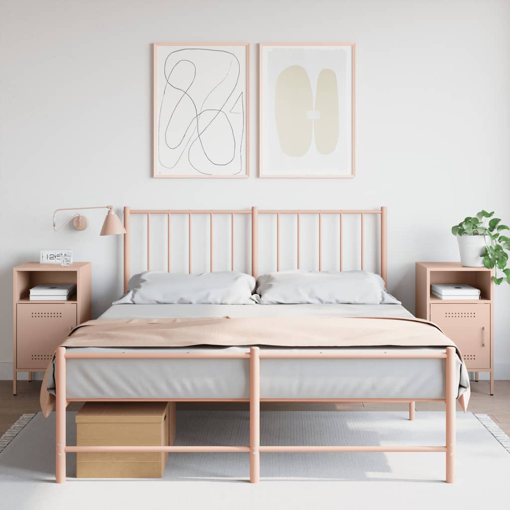 Bedside Cabinet Olive 36X39X68 Cm Steel