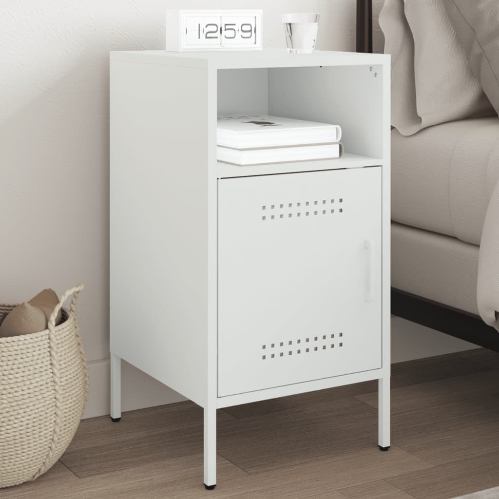 Bedside Cabinet Olive 36X39X68 Cm Steel