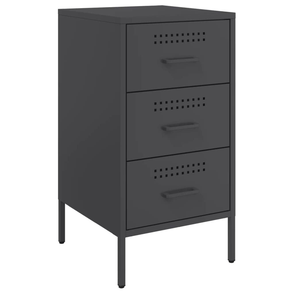 Bedside Cabinet 36X39X68 Cm Steel