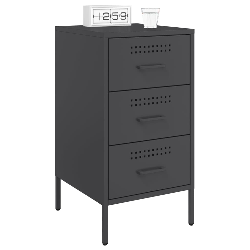 Bedside Cabinet 36X39X68 Cm Steel