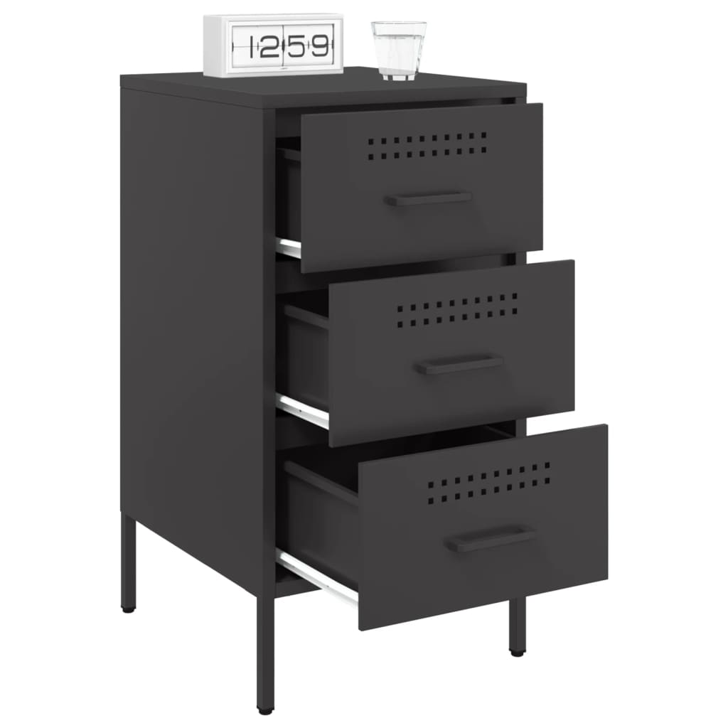 Bedside Cabinet 36X39X68 Cm Steel