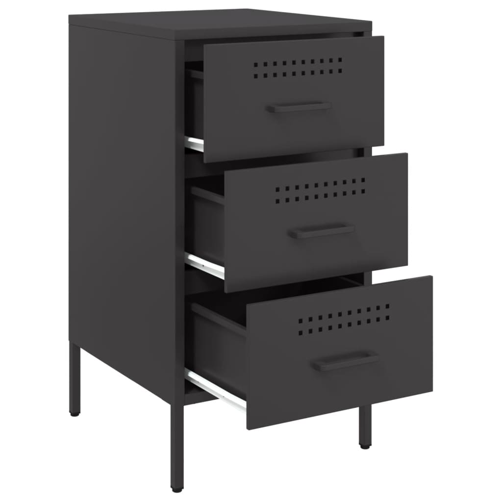 Bedside Cabinet 36X39X68 Cm Steel