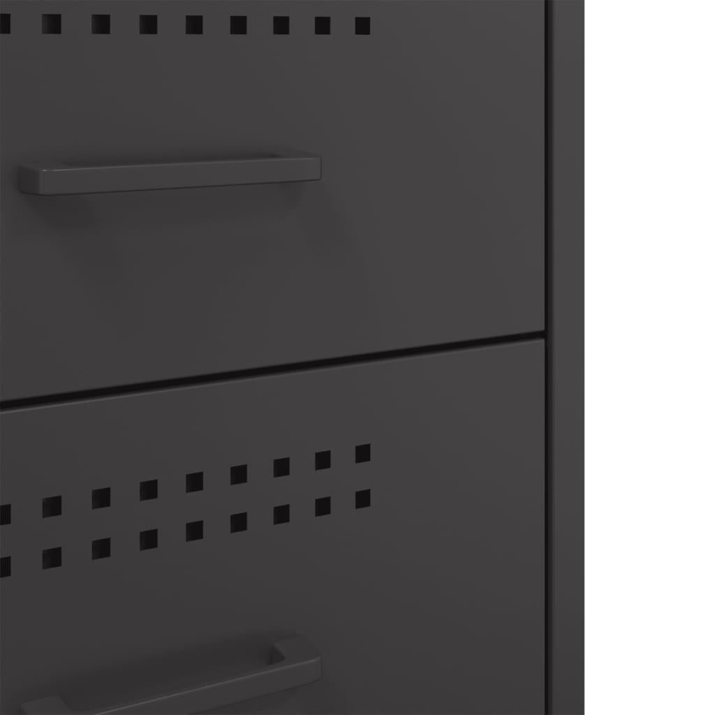 Bedside Cabinet 36X39X68 Cm Steel