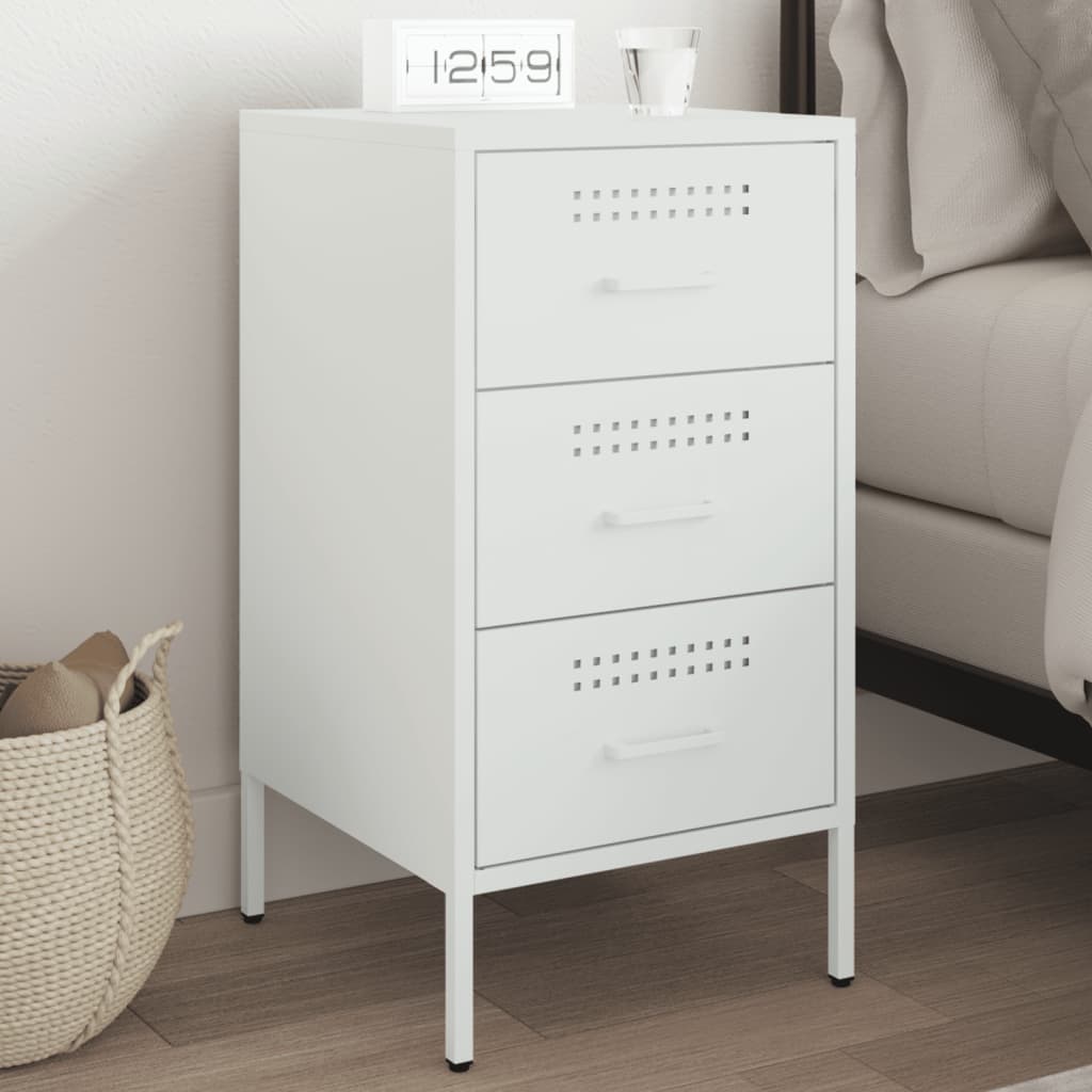 Bedside Cabinet 36X39X68 Cm Steel